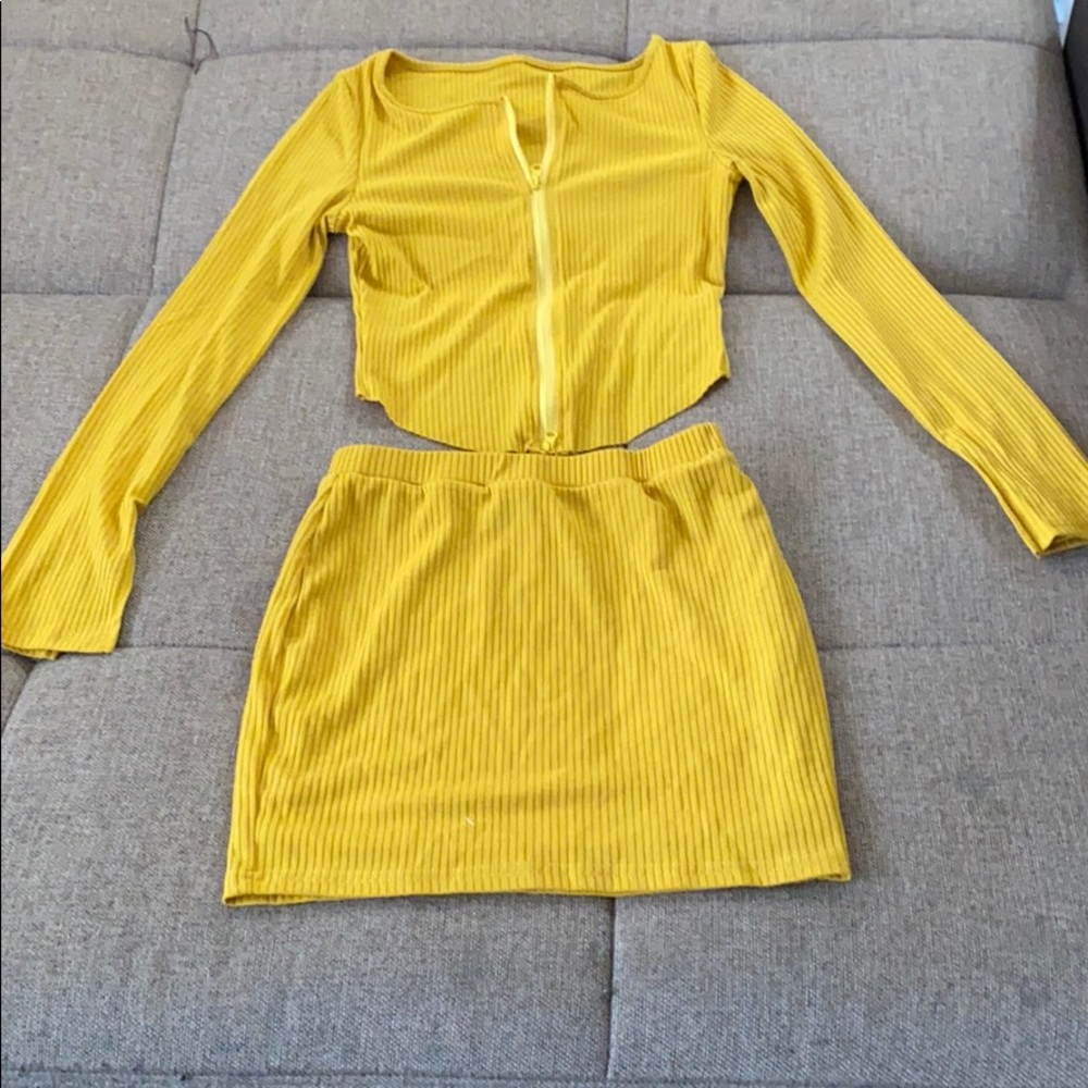 Brand new, never worn two piece skirt set